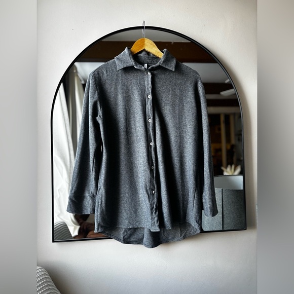 APHRU| fine knit wool button up | size small - Picture 5 of 6